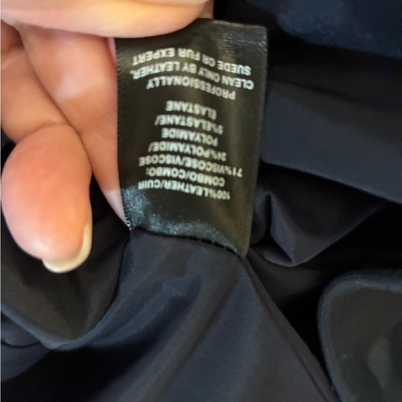 Lafayette 148 New York Leather Moto Jacket 16W - Picture 6 of 8